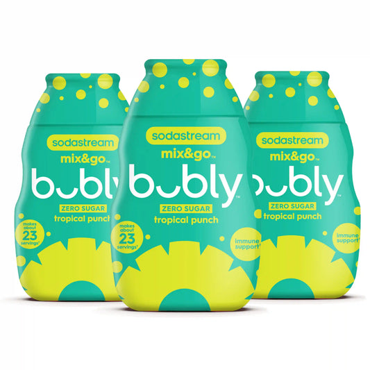 Sodastream mix&go™ bubly™ Tropical Punch Liquid Water Enhancer 3 Pack 3 x 92ml