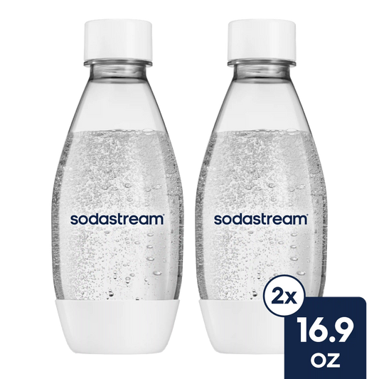 Sodastream Slim Sparkling Water Bottle Twin Pack White 16.9 oz