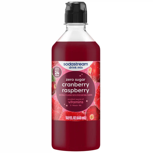 Sodastream Classics® Cranberry & Raspberry Zero Sugar Drink Mix 440ml