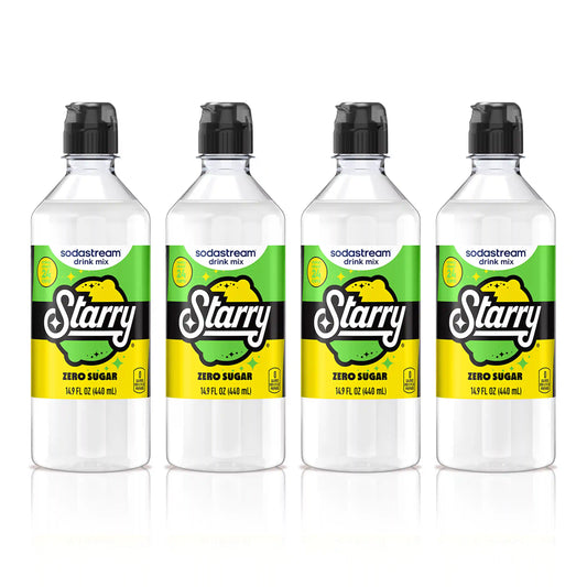 Sodastream STARRY® Lemon Lime Zero Sugar Drink Mix 4 Pack 440ml