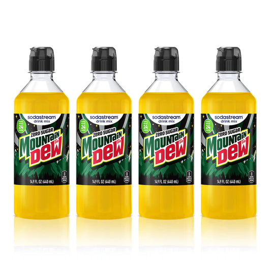 Sodastream MTN DEW Zero Sugar Drink Mix 4 Pack 440ml