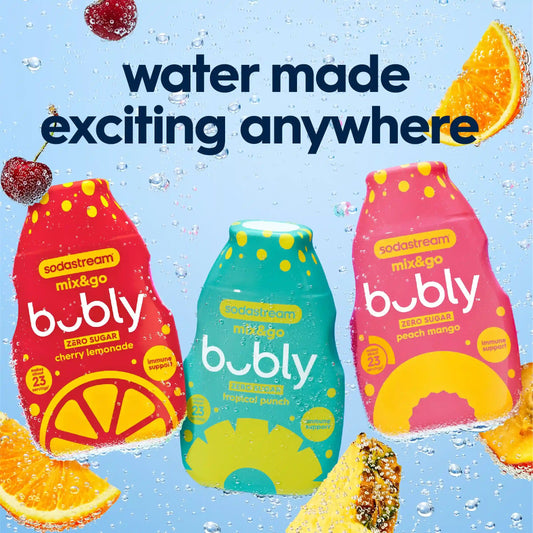 Sodastream mix&go™ bubly™ Tropical Punch Liquid Water Enhancer 3 Pack 3 x 92ml
