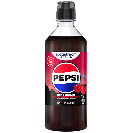 Sodastream Pepsi® Wild Cherry & Cream Zero Sugar Drink Mix 440ml