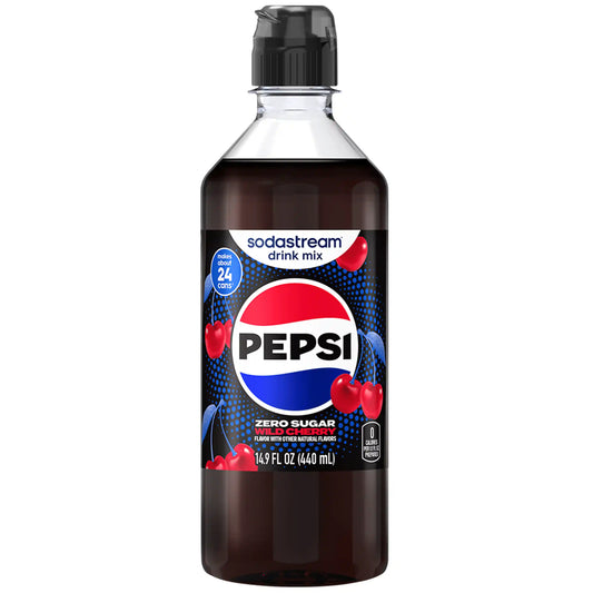 Sodastream Pepsi Wild Cherry Zero Sugar Drink Mix 440ml