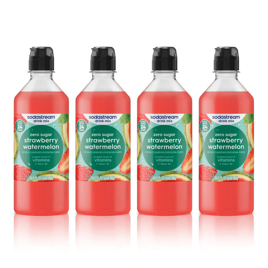Sodastream Classics® Strawberry & Watermelon Zero Sugar Drink Mix 4 Pack 440ml